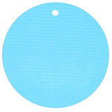 Round Shape Mat Food Grade Thickened Silicone Placemat Insulation Pad Microwave Oven MatBlue In Australia - Darrahopens