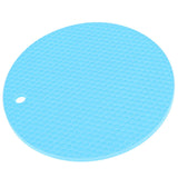 Round Shape Mat Food Grade Thickened Silicone Placemat Insulation Pad Microwave Oven MatBlue In Australia - Darrahopens