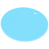Round Shape Mat Food Grade Thickened Silicone Placemat Insulation Pad Microwave Oven MatBlue In Australia - Darrahopens
