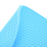 Round Shape Mat Food Grade Thickened Silicone Placemat Insulation Pad Microwave Oven MatBlue