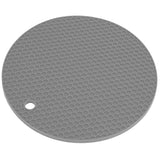 Round Shape Mat Food Grade Thickened Silicone Placemat Insulation Pad Microwave Oven MatGray In Australia - Darrahopens