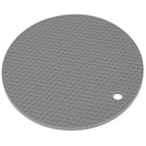 Round Shape Mat Food Grade Thickened Silicone Placemat Insulation Pad Microwave Oven MatGray In Australia - Darrahopens