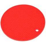 Round Shape Mat Food Grade Thickened Silicone Placemat Insulation Pad Microwave Oven MatRed In Australia - Darrahopens