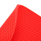 Round Shape Mat Food Grade Thickened Silicone Placemat Insulation Pad Microwave Oven MatRed