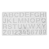 English Letters Number Pattern Silicone Mould DIY Chocolate Pudding Mold Baking Tool In Australia - Darrahopens