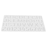 English Letters Number Pattern Silicone Mould DIY Chocolate Pudding Mold Baking Tool