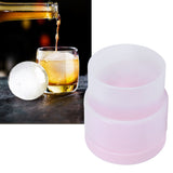 Pink Whiskey Ice Mold with Lid Round Ice Cube Mould for Drinking Bar Home Party Use