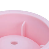 Pink Whiskey Ice Mold with Lid Round Ice Cube Mould for Drinking Bar Home Party Use