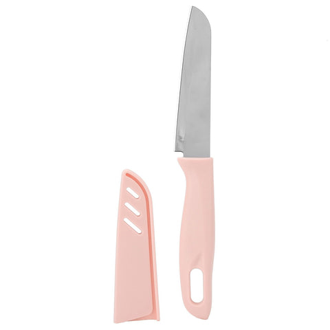 Kitchen Knife Portable Stainless Steel Fruit Melon Cutter with Sleeve for Home UsePink In Australia - Darrahopens