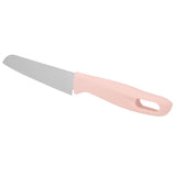 Kitchen Knife Portable Stainless Steel Fruit Melon Cutter with Sleeve for Home UsePink