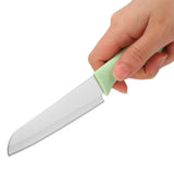 Kitchen Knife Portable Stainless Steel Fruit Melon Cutter with Sleeve for Home UseGreen