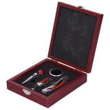 Stainless Steel Round Wine Stopper Bottle Opener Set Wine Manual Bottle Opener Kitchen Tool