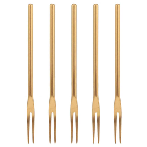 5Pcs Fruit Fork Stainless Steel Originality Cute Dessert Cake Small Fork for Home Bar Office In Australia - Darrahopens
