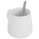 Animal Mug Spoon Water Cup with Lid Cute Ceramic Mug Coffee Cup Drinking AccessoriesType 3