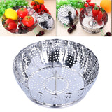 Steam Basket Multifunction Stainless Steel Folding Steam Rack Cookware Kitchen AccessoryL