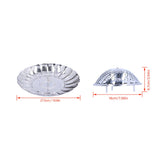 Steam Basket Multifunction Stainless Steel Folding Steam Rack Cookware Kitchen AccessoryL