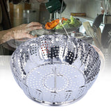 Steam Basket Multifunction Stainless Steel Folding Steam Rack Cookware Kitchen AccessoryXL