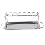 Chicken Leg Grill Rack with Drip Pan Stainless Steel Roaster Stand Barbecue Accessory In Australia - Darrahopens