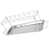 Chicken Leg Grill Rack with Drip Pan Stainless Steel Roaster Stand Barbecue Accessory