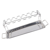 Chicken Leg Grill Rack with Drip Pan Stainless Steel Roaster Stand Barbecue Accessory