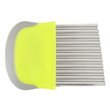 Wavy Cutter Onions Fruits Chip Cutter Potatoes French Fries Slicing Knife for Kitchen Use