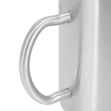 Stainless Steel Mug with Handle Lid DoubleLayer Heat Insulation Cup Beer Mug For Home Summer(L 400ml )