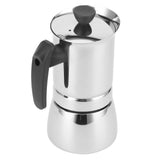 Stainless Steel Moka Pot Portable Coffee Maker Brewing Coffee Machine for Home Office6 Cups 300ml