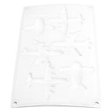 6 Grid Airplane Shape Mold Silicone Baking Chocolate Cake Decoration Mold for Kitchen Home
