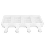 Silicone Ice Cream Mold 4 Cavities DIY Ice Bar Maker Mould for Kitchen Tool SuppliesL
