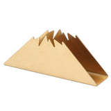 Triangular Napkin Holder Stainless Steel Stand Vertical Tissue Rack for Home Restaurant HotelGolden In Australia - Darrahopens
