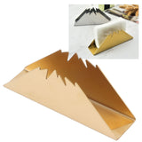 Triangular Napkin Holder Stainless Steel Stand Vertical Tissue Rack for Home Restaurant HotelGolden