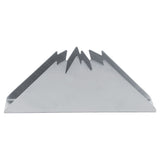 Triangular Napkin Holder Stainless Steel Stand Vertical Tissue Rack for Home Restaurant HotelSilver In Australia - Darrahopens