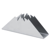 Triangular Napkin Holder Stainless Steel Stand Vertical Tissue Rack for Home Restaurant HotelSilver In Australia - Darrahopens