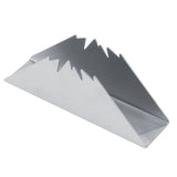 Triangular Napkin Holder Stainless Steel Stand Vertical Tissue Rack for Home Restaurant HotelSilver