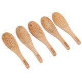 5Pcs Wood Rice Spoon Innovative FishShaped Carving Soup Ladle Tableware Kitchen Utensil In Australia - Darrahopens