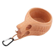 200ml Wooden Cup Portable Nordic Style Milk Coffee Mug with Hanging Buckle for Home OutdoorType 2 In Australia - Darrahopens