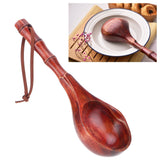 Wooden Round Spoon Japanese Style Sauna Water Ladle Kitchen Soup Spoon Accessory
