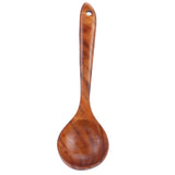 Wooden Spoon AntiScald Cooking Hot Pot Soup Spoon with Long Handle for Home Kitchen In Australia - Darrahopens