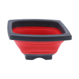 Folding Drain Basket Retractable Fruit Vegetable Washing Draining Basket for Home Kitchen UseRed