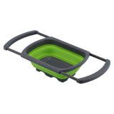 Folding Drain Basket Retractable Fruit Vegetable Washing Draining Basket for Home Kitchen UseGreen In Australia - Darrahopens