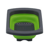 Folding Drain Basket Retractable Fruit Vegetable Washing Draining Basket for Home Kitchen UseGreen In Australia - Darrahopens