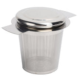 Tea Strainer Loose Leaf Tea Infuser Basket Fine Mesh Filter with Lid Teaware for CupStainless Steel In Australia - Darrahopens