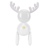 LED Night Light Cartoon Deer-Shaped Table Lamp 1200mAh USB Charging Bedroom DecorationWhite