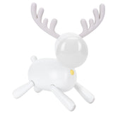 LED Night Light Cartoon Deer-Shaped Table Lamp 1200mAh USB Charging Bedroom DecorationWhite