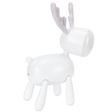 LED Night Light Cartoon Deer-Shaped Table Lamp 1200mAh USB Charging Bedroom DecorationWhite