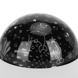LED Night Light Romantic Projection Lamp 8 Color Modes Bedroom Decoration USB Battery PoweredWhite