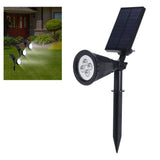 LED Solar Lamp IP65 Waterproof Lawn Light Outdoor Garden Courtyard Landscape Decoration Black