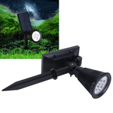 LED Solar Lamp IP65 Waterproof Lawn Light Outdoor Garden Courtyard Landscape Decoration Black