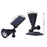 LED Solar Lamp IP65 Waterproof Lawn Light Outdoor Garden Courtyard Landscape Decoration Black