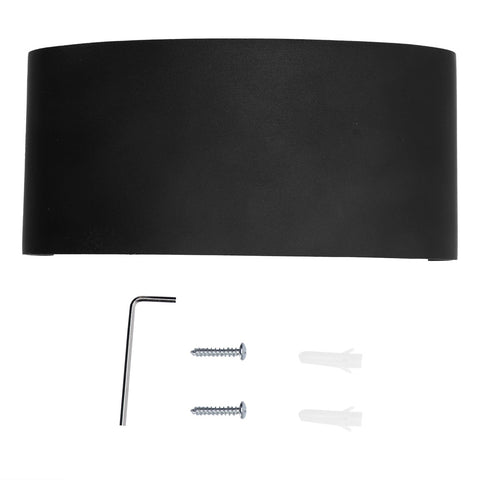 6W LED Wall Light Aluminium Black Shell Warm Light Up Down Lighting Decoration Wall Lamp AC85‑265V In Australia - Darrahopens